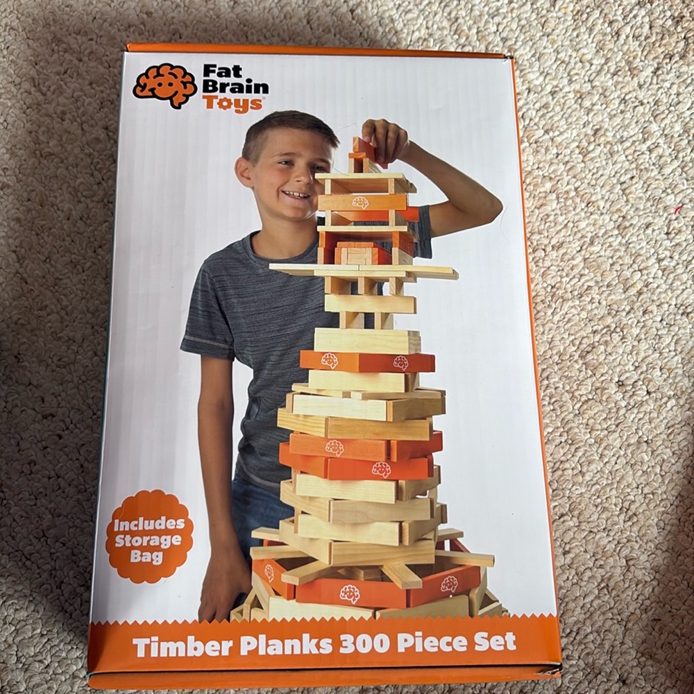 Timber planks 300 pieces set fat brain toys
